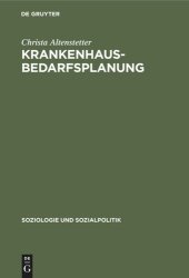 book Krankenhausbedarfsplanung: Was brachte sie wirklich?