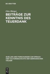 book Beiträge zur Kenntnis des Teuerdank