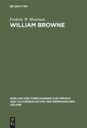 book William Browne: His Britannia's pastorals and the pastoral poetry of the Elizabethan age