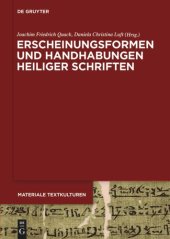 book Erscheinungsformen und Handhabungen Heiliger Schriften