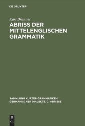 book Abriß der mittelenglischen Grammatik