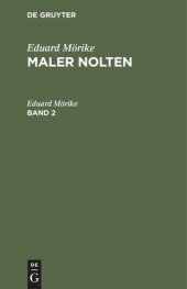 book Maler Nolten: Band 2