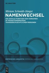 book Namenwechsel: Die soziale Funktion von Vornamen im Transitionsprozess transgeschlechtlicher Personen