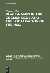 book Place-names in the English Bede and the localisation of the mss.