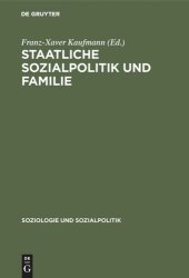 book Staatliche Sozialpolitik und Familie