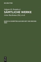 book Sämtliche Werke. Kritische Ausgabe: Band 16 Schriften aus der Zeit von 1803 bis 1804