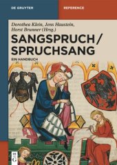 book Sangspruch / Spruchsang: Ein Handbuch