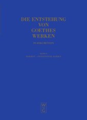 book Die Entstehung von Goethes Werken in Dokumenten: Band 3 Diderot - Entoptische Farben