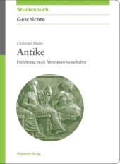 book Antike: Einführung in die Altertumswissenschaften