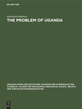 book The Problem of Uganda: A Study in Acculturation