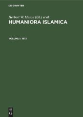 book Humaniora Islamica: Volume 1 1973