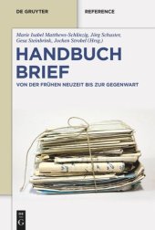 book Handbuch Brief: Von der Frühen Neuzeit bis zur Gegenwart