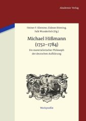 book Michael Hißmann (1752-1784): Ein materialistischer Philosoph der deutschen Aufklärung