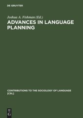 book Advances in language planning