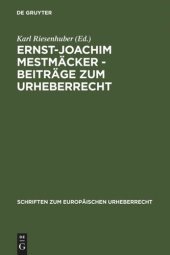 book Ernst-Joachim Mestmäcker - Beiträge zum Urheberrecht