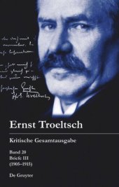 book Kritische Gesamtausgabe: Band 20 Briefe III (1905–1915)