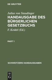 book Handausgabe des Bürgerlichen Gesetzbuchs: Kommentar