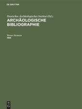 book Archäologische Bibliographie: 1986