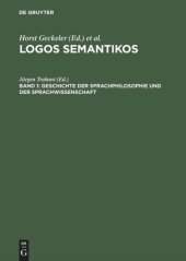 book Logos Semantikos: Band 1 Geschichte der Sprachphilosophie und der Sprachwissenschaft