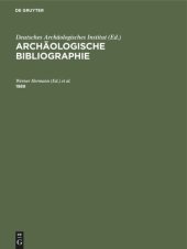 book Archäologische Bibliographie: 1989