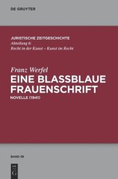 book Eine blaßblaue Frauenschrift: (Novelle 1941)