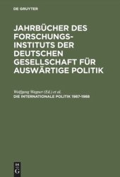 book Jahrbuch internationale Politik: Die Internationale Politik 1987–1988