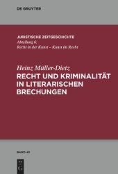 book Recht und Kriminalität in literarischen Brechungen