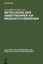 book Beteiligung der Arbeitnehmer am Produktivvermögen: Grachter Symposion vom 8. und 9. März 1984