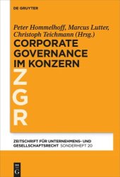 book Corporate Governance im grenzüberschreitenden Konzern