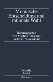 book Moralische Entscheidung und rationale Wahl