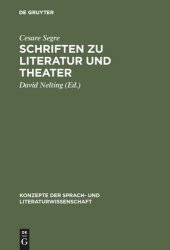 book Schriften zu Literatur und Theater