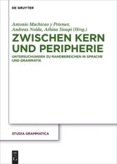 book Zwischen Kern und Peripherie: Untersuchungen zu Randbereichen in Sprache und Grammatik