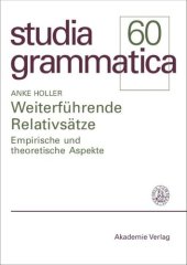 book Weiterführende Relativsätze: Empirische und theoretische Aspekte