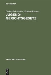 book Jugendgerichtsgesetz: Kommentar