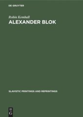 book Alexander Blok: A study in rhythm and metre