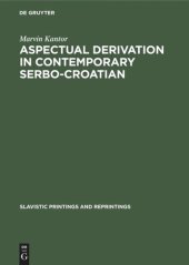 book Aspectual derivation in contemporary Serbo-Croatian