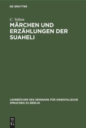 book Märchen und Erzählungen der Suaheli