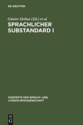 book Sprachlicher Substandard I