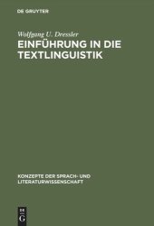 book Einführung in die Textlinguistik