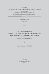 book Jacob of Serugh Homily on the Apostle Thomas and the Resurrection of Our Lord