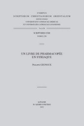 book Un livre de pharmacopée en syriaque