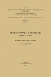 book Kirakos Ganjakec'i (XIII Siecle): Histoire d'Armenie