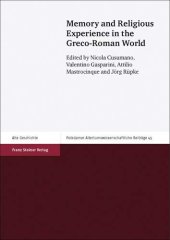 book Memory and Religious Experience in the Greco-Roman World (Potsdamer Altertumswissenschaftliche Beitrage)