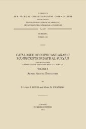 book Catalogue of Coptic and Arabic Manuscripts in Dayr Al-suryan, vol. 4: Arabic Ascetic Discourses