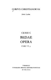 book Opera, Pars VI Opera didascalica, 3: Magnus circulus seu Tabula paschalis, Kalendarium sive Martyrologium, De temporibus liber, Epistola ad Pleguinam, Epistola ad Helmvvaldum, Epistola ad VVicthedum