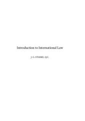 book An introduction to international law