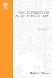 book Convex Structures and Economic Theory