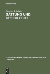 book Gattung und Geschlecht: Reisebeschreibungen deutscher Frauen 1780–1850