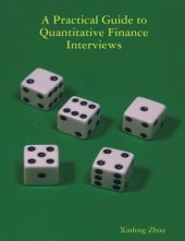 book A Practical Guide To Quantitative Finance Interviews