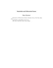 book Manifolds and Differential Forms